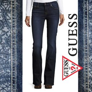 NWOT Guess Low Rise Boot Cut Dark Denim Jeans